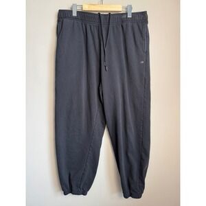Cory Vines Mens Cotton Fleece Joggers Sweatpants Black L Drawstring Athletic